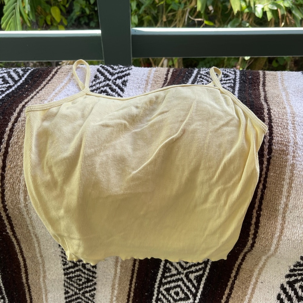 Yellow brandy Melville top